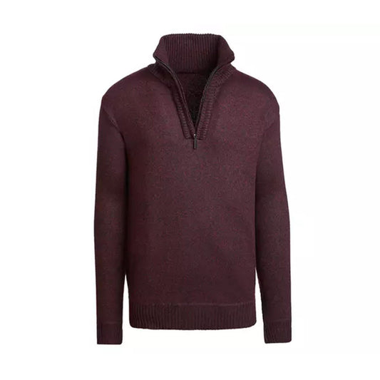 ALTA MENS CASUAL LONG SLEEVE HALF ZIP MOCK NECK SWEATER JACKET