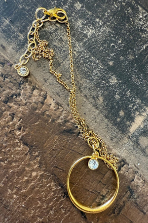 CELESTE CIRCLE GEM NECKLACE