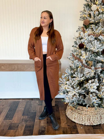 COZY ROOTS OPEN CARDIGAN