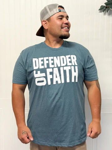 DEFENDER OF FAITH UNISEX GRAPHIC TEE