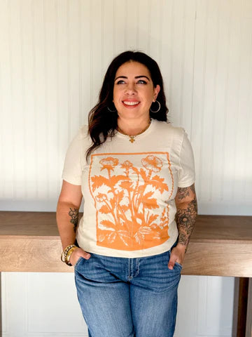 FLORAL BLOOM UNISEX GRAPHIC TEE