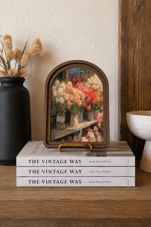 FLOWER SHOP 8.25X11 INCH ARCH FRAMED ART