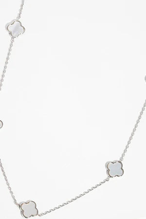 GOLD DIPPED FLOWER STATION NECKLACE