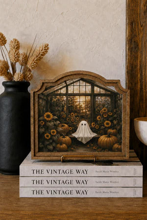 GREENHOUSE GHOST PROVINCIAL FRAMED ART 9X10 INCH