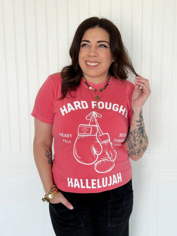 HARD FOUGHT HALLELUJAH GRAPHIC TEE