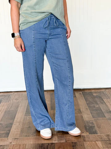 HIGH RISE WIDE LEG JOGGERS