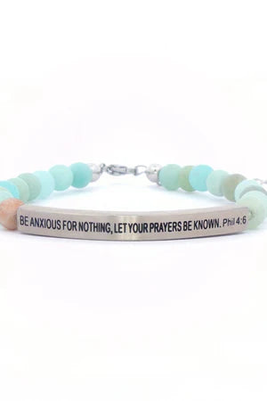 BE ANXIOUS FOR NOTHING LET YOUR PRAYERS BE KNOWN