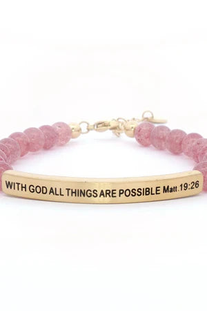 WITH GOD ALL THINGS ARE POSSIBLE