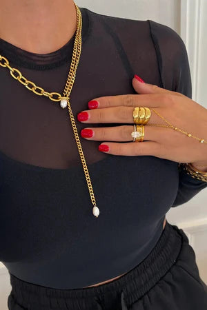 JOLINDA WATER RESISTANT LARIAT STYLE NECKLACE