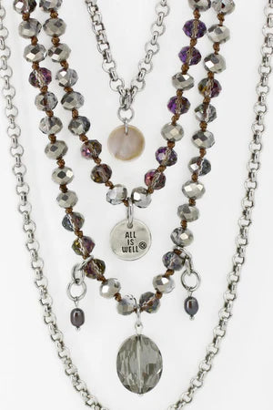 KD26 ALL IS WELL CRYSTAL FUSION DUO IN ANTIQUE SILVER