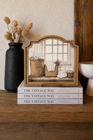 LAUNDRY BASKETS PROVINCIAL FRAMED ART