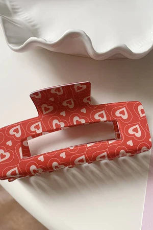 LOVE YOU ALWAYS HEART HAIR CLAW CLIP
