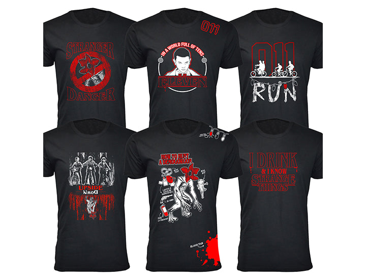 MENS BEST OF STRANGER THINGS T SHIRTS
