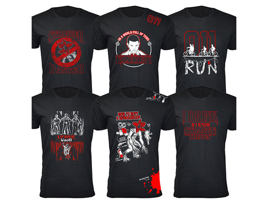 MENS BEST OF STRANGER THINGS T SHIRTS