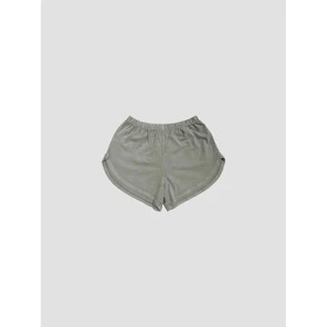 MINERAL WASH HIGH WAIST JERSEY SHORTS