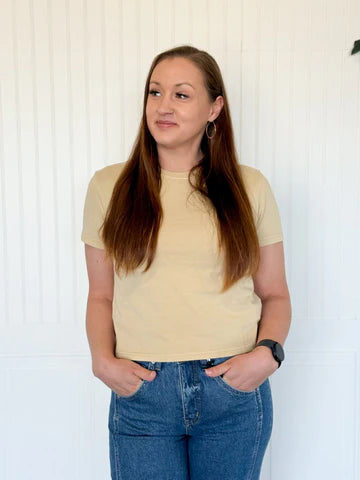 MINERAL WASH STANDARD FIT JERSEY TEE