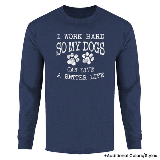 MENS BEST DOG EVER LONG SLEEVE SHIRT