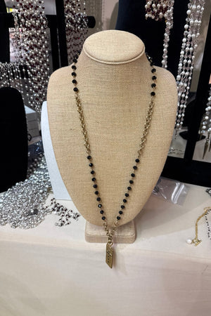 ONYX REVERENCE MIXED CHAIN MAGNETIC NECKLACE