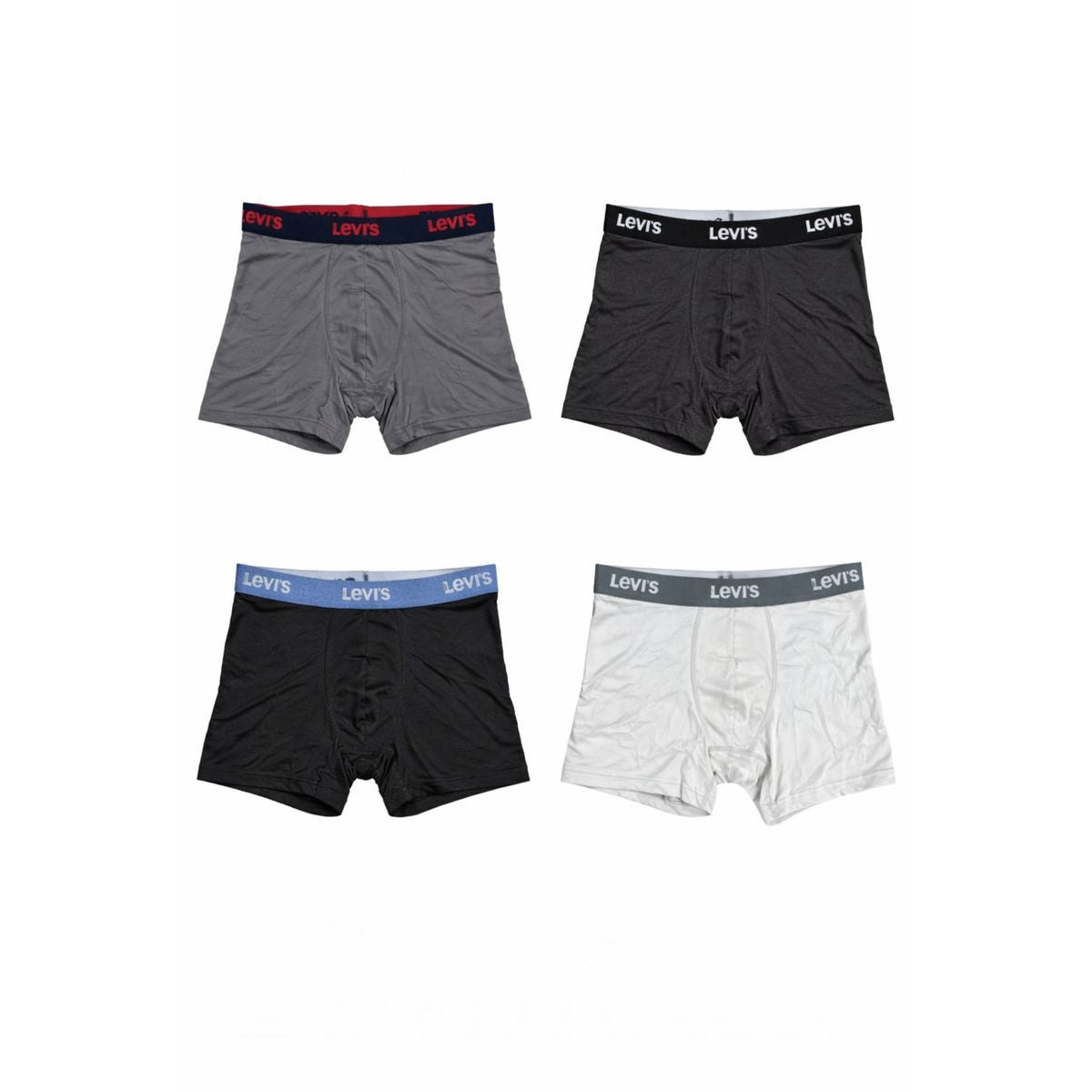 LEVIS MENS MICROFIBER BOXER BRIEFS 4 PACK