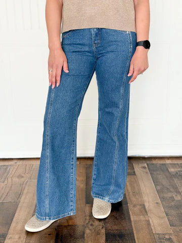 SIDE STORY HIGH RISE WIDE LEG PANTS