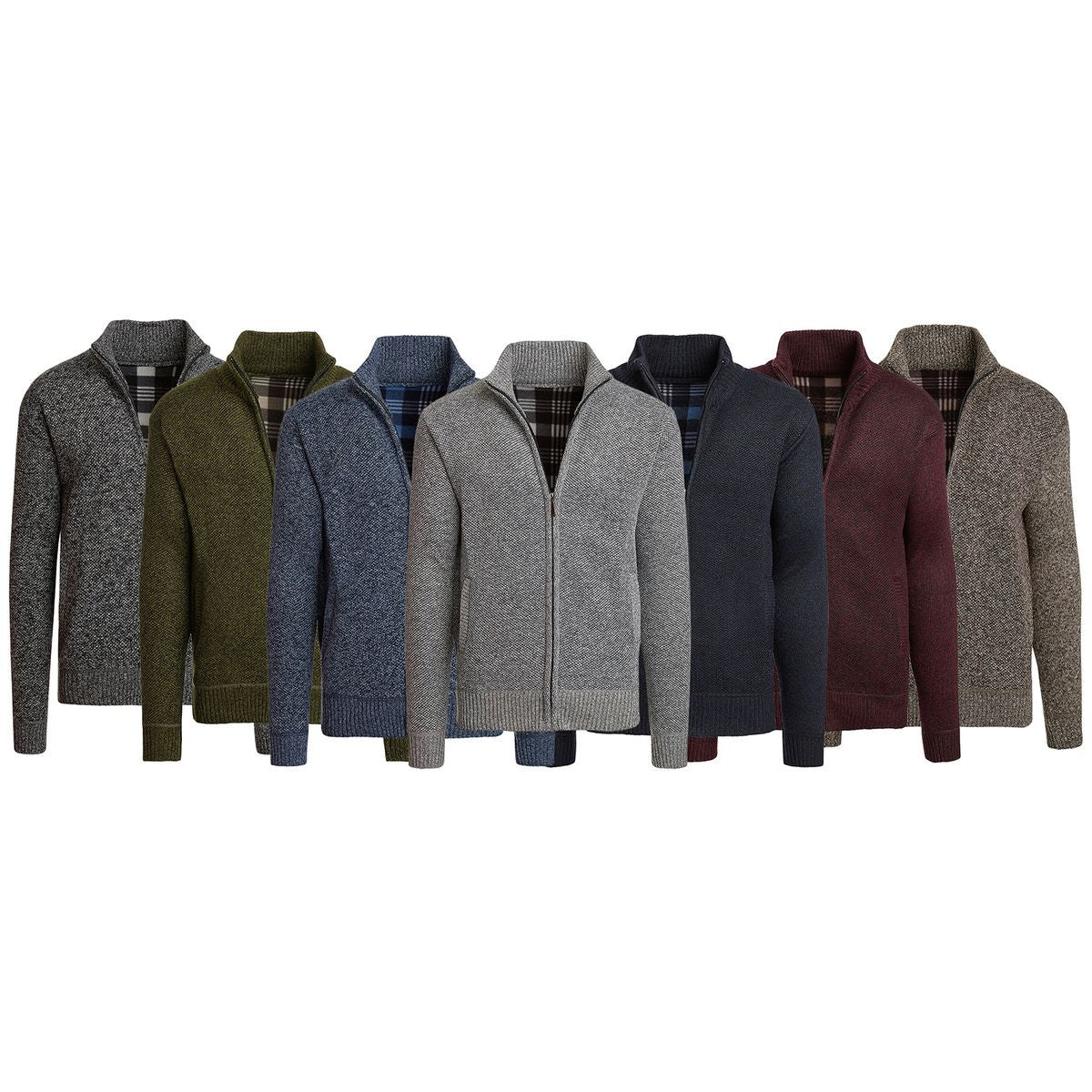 MENS CASUAL FULL ZIP FLEECE JACKET