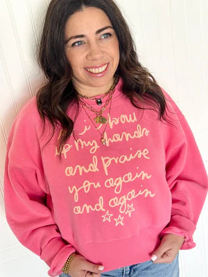 SO I THROW UP MY HANDS CROPPED SWEATSHIRT