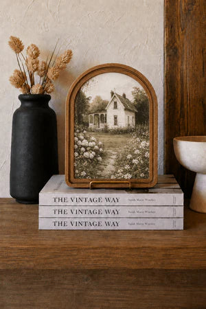 SPRING FARMHOUSE ARCH FRAMED ART 8.25X11 INCH