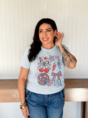 THE AMERICANA DISCO GRAPHIC TEE