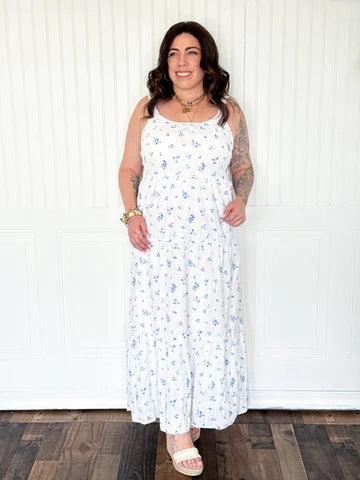 THE BLUEBELL GARDEN TIERED MAXI