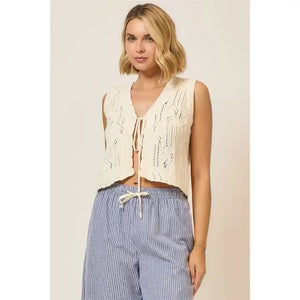 THE COZY COVE TIE VEST