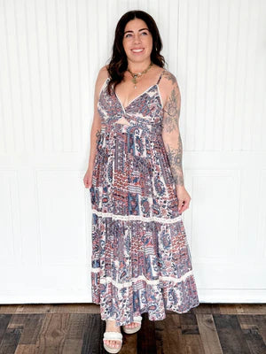 THE DEEP V SPAGHETTI STRP CUTOUT MAXI