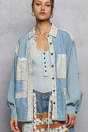 THE FLORAL STORY PATCHWORK TOP