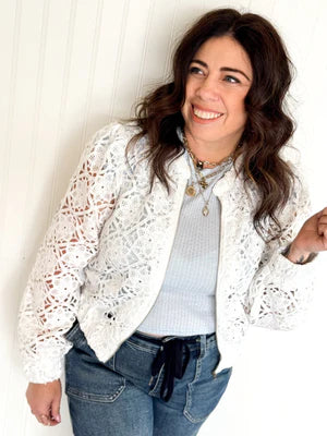 THE GARDEN STITCH BOMBER JACKET