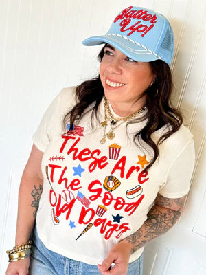 THE GOOD OLD DAYS CROP TEE