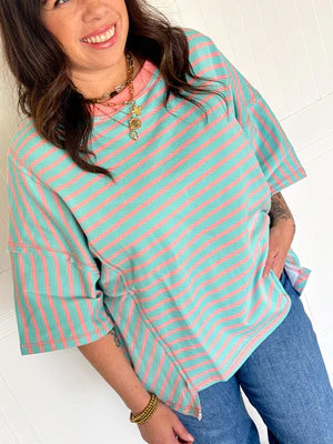THE LAIDBACK COLORBLOCK KNIT TOP
