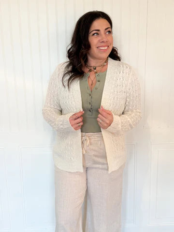THE LINEA RIBBED CARDIGAN