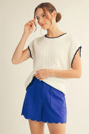 THE MARIBEL SCALLOP SHORTS