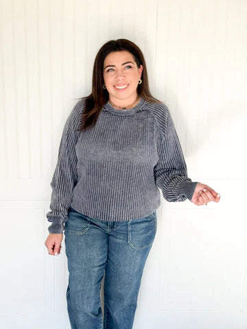 THE NAVY RIDGE SWEATER