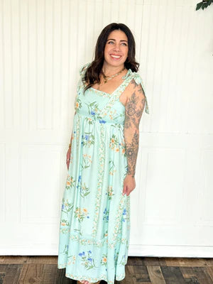 THE SAGE MEADOW TIE STRAP MIDI