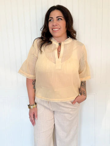 THE SIENNA PINTUCK BLOUSE