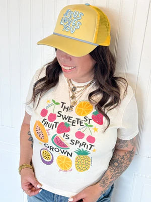THE SWEETEST FRUIT IS SPIRIT GROWN CROP TEE