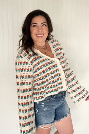 THE TANSY THREAD V NECK CARDIGAN