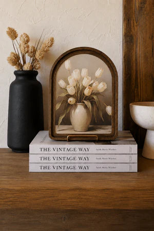 TULIPS ARCH FRAMED ART 6X8 INCH