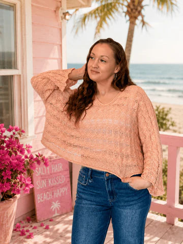 TWIST AND TURN CABLE KNIT TOP