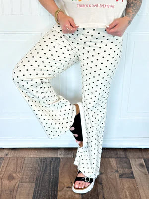 VANILLA BEAN POLKA DOT PANTS