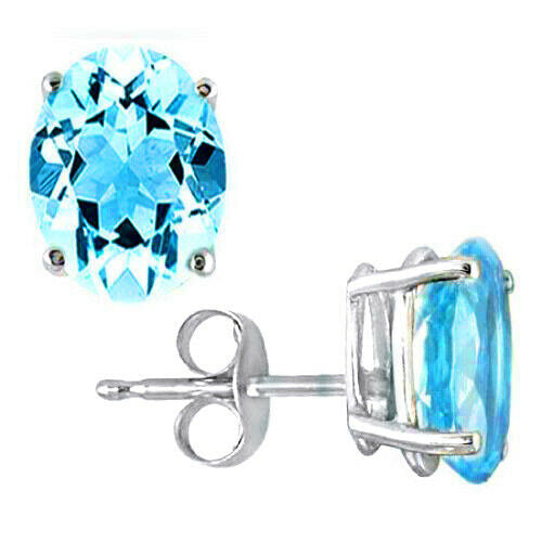 STUNNING SKY BLUE STUD EARRINGS