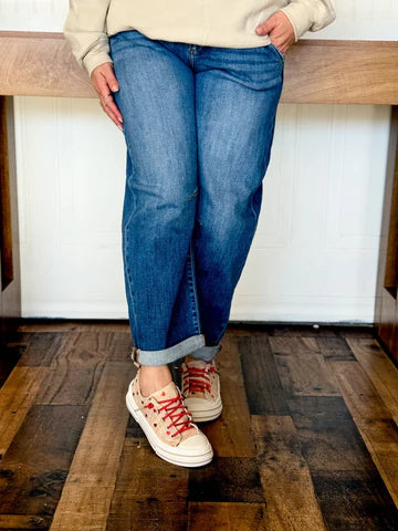 WEEKEND WANDER BARREL JEANS