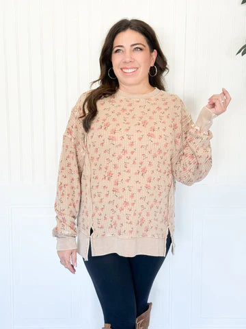 WILDFLOWER MINERAL WASH PULLOVER